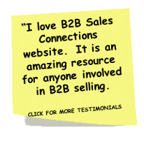 B2B Sales Connections Free Sales and Sales Management Resources Testimonial