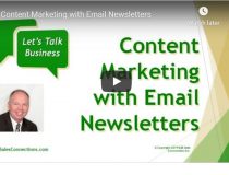 Lead Generation Tips from B2B Sales Connections - Content Marketing with Email Newsletters
