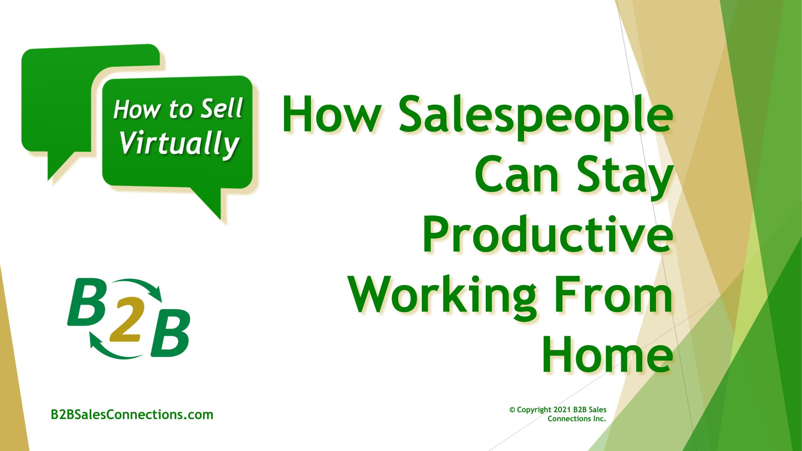 How Salespeople Can Stay Productive Working From Home
