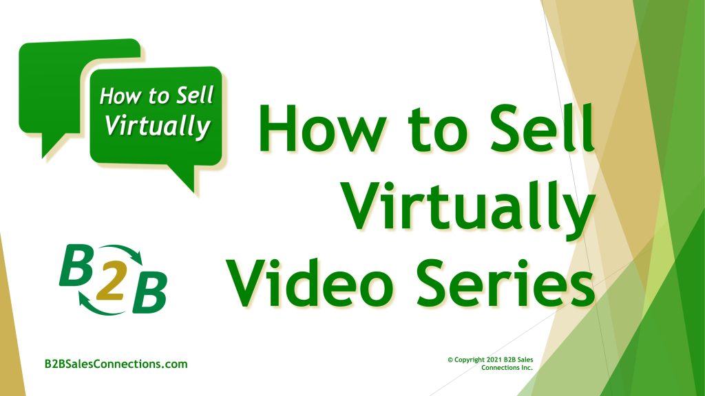 How to Sell Virtually Video-on-Demand Training Series for Sales and Sales Management